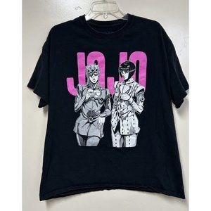 JoJo's Bizarre Adventure Character Black T-shirt Mens Size XL